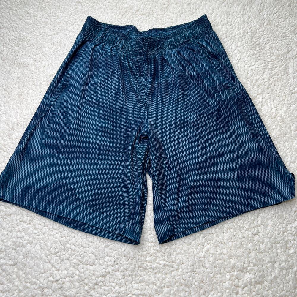Old Navy Active Blue Basketball Army Pattern Boys Shorts10-12